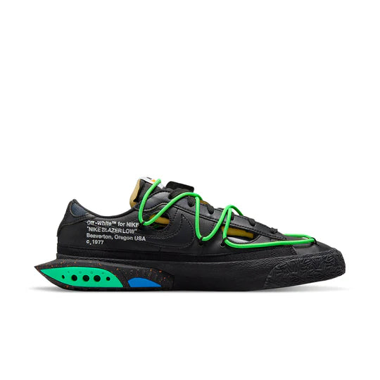 DH7863 001 Nike Blazer Low Off-White Black Electro Green