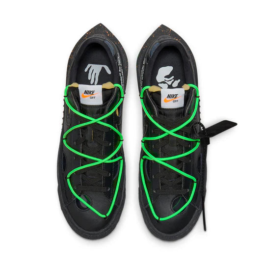 DH7863 001 Nike Blazer Low Off-White Black Electro Green