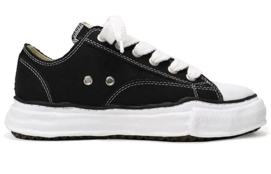 A01FW702 Maison Mihara Yasuhiro Hank OG Sole Canvas Low Black [CONDITIONAL] [NO BOX]