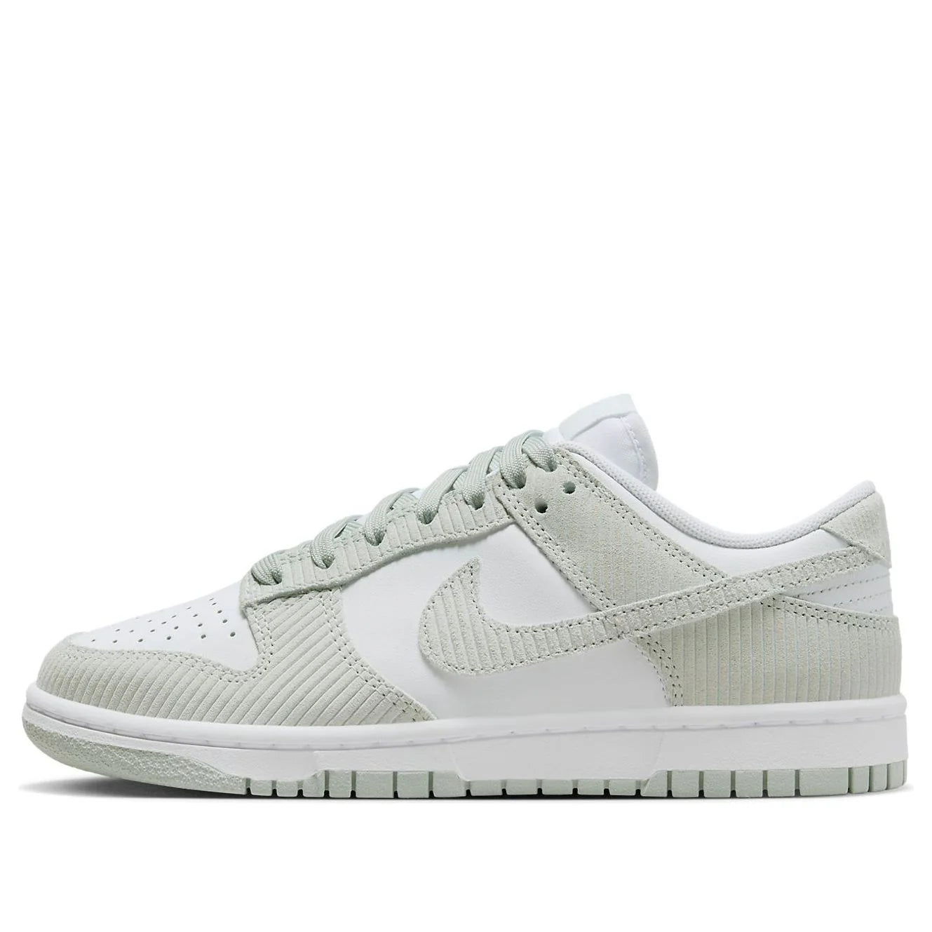 FN7658 100 Nike Dunk Low Light Silver Corduroy (Women's)