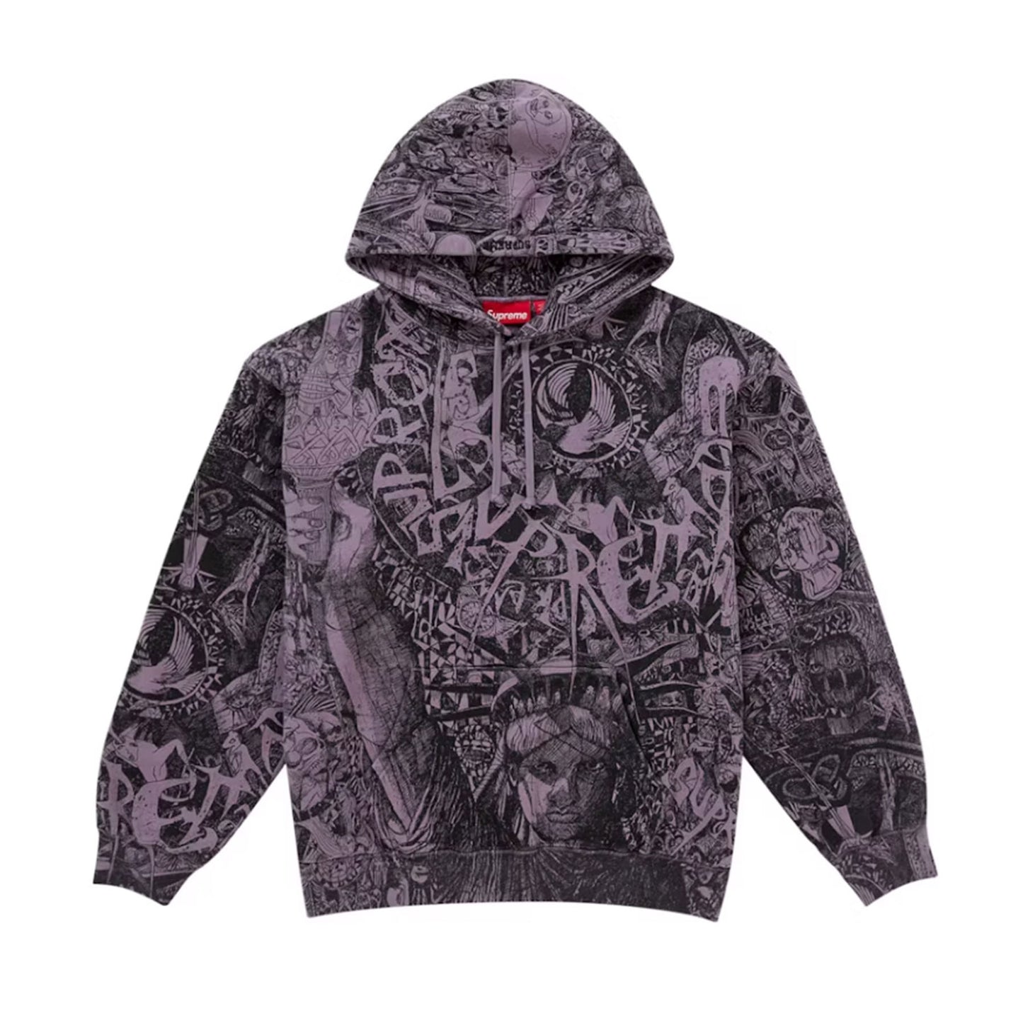 Supreme Liberty Hooded Sweatshirt Dusty Purple [USED] - XL (Used)