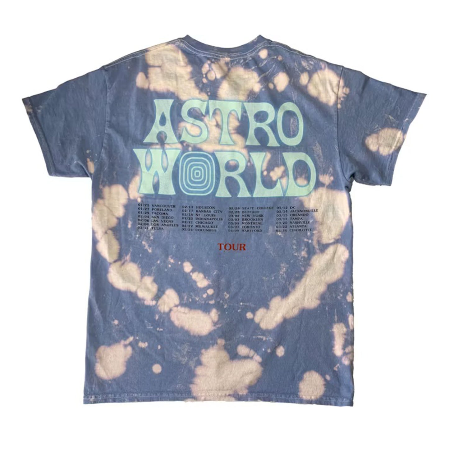 Travis Scott Astroworld Tour Astronaut Tee Tie Dye [USED] - M (Used)
