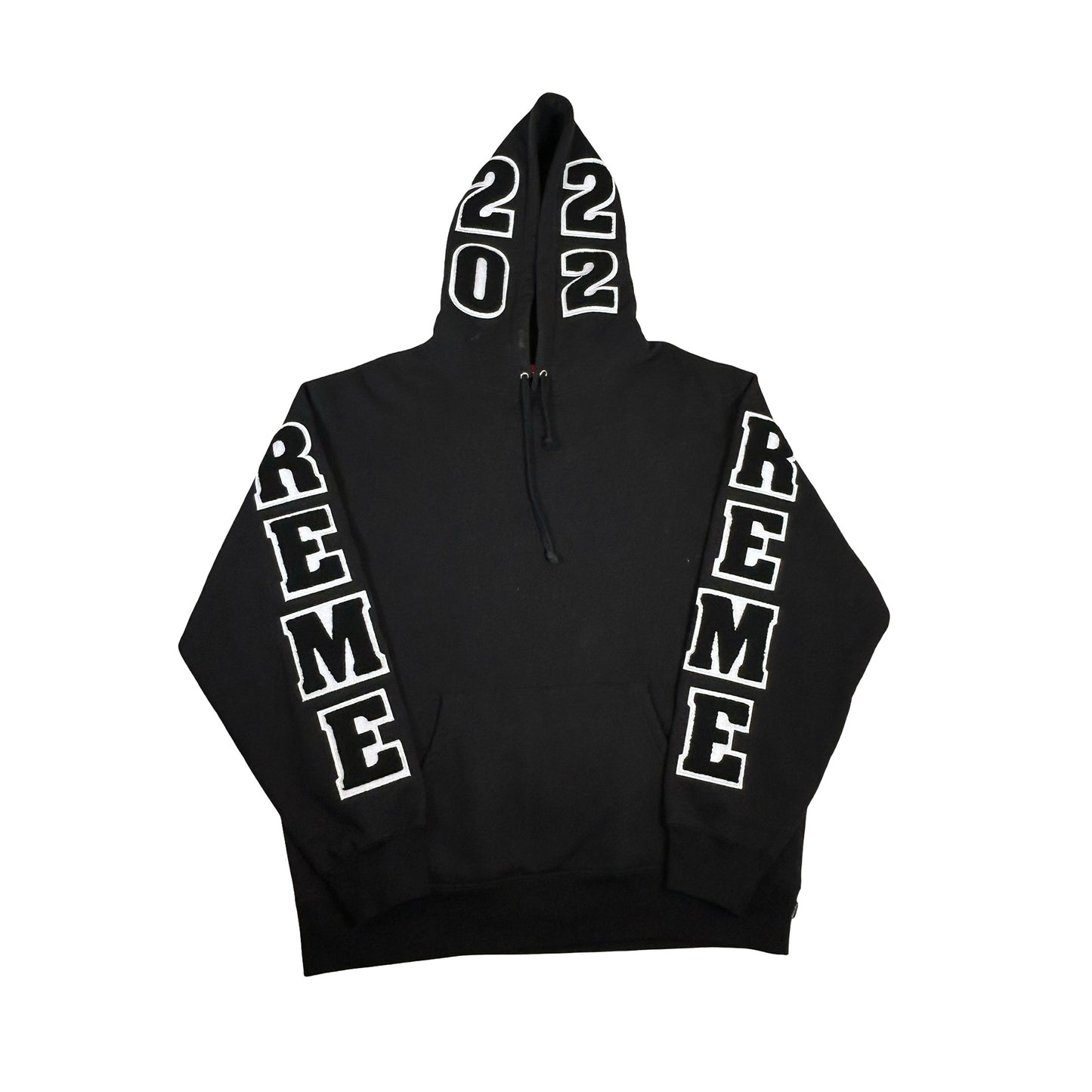 Supreme Team Chenille Hooded Sweatshirt Black [Used] - M (Used)