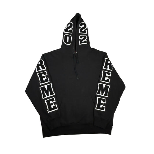 Supreme Team Chenille Hooded Sweatshirt Black [Used] - M (Used)