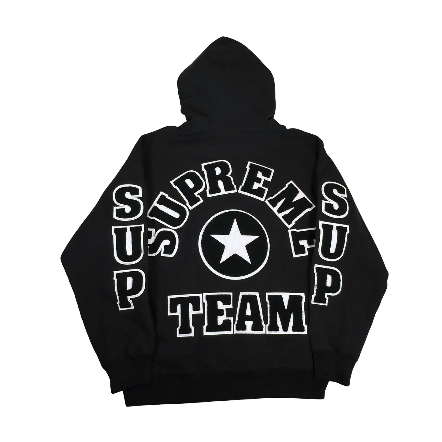Supreme Team Chenille Hooded Sweatshirt Black [Used] - M (Used)