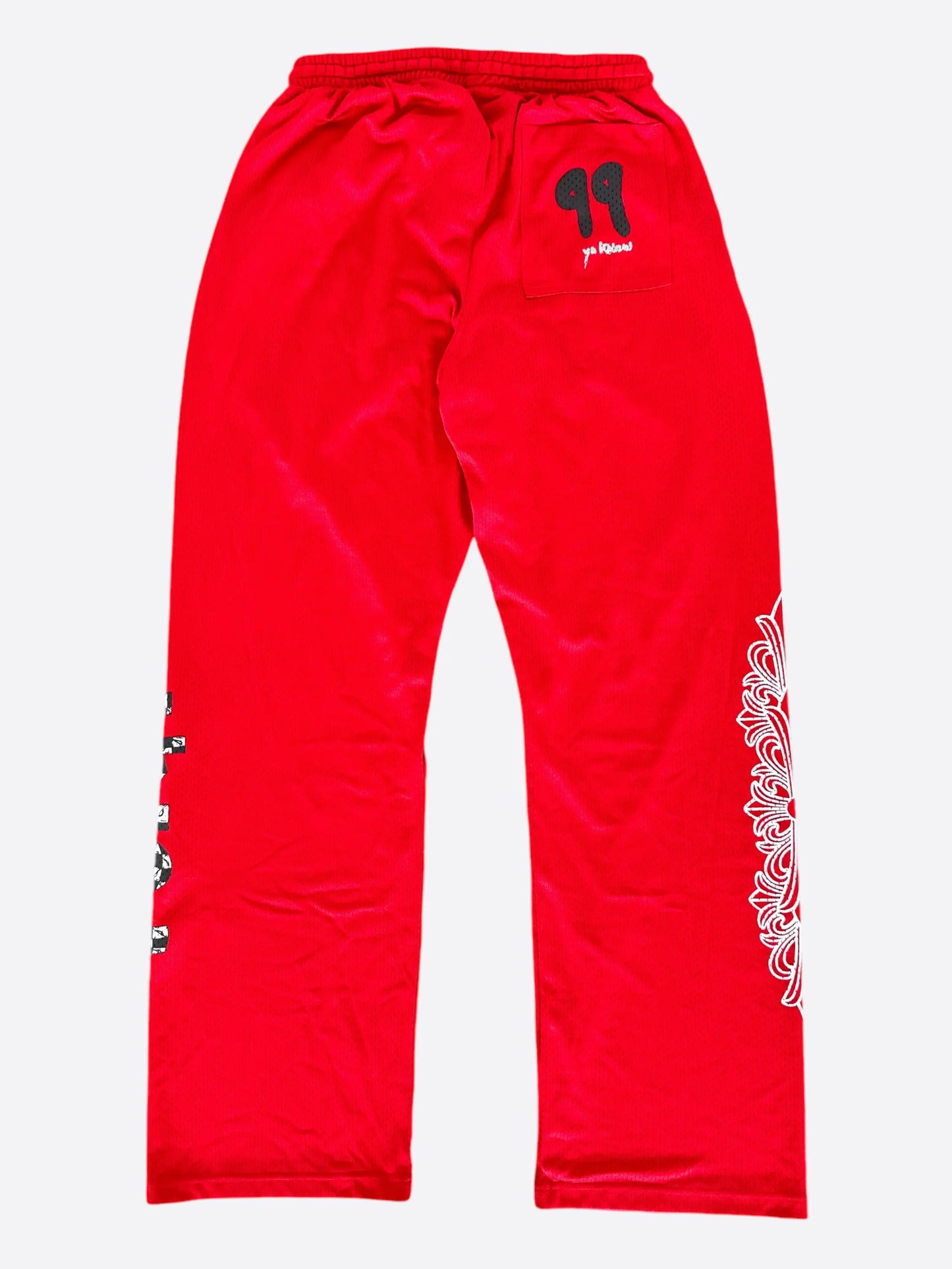 Chrome Hearts Matty Boy Red Form Mesh Warm Up Pants