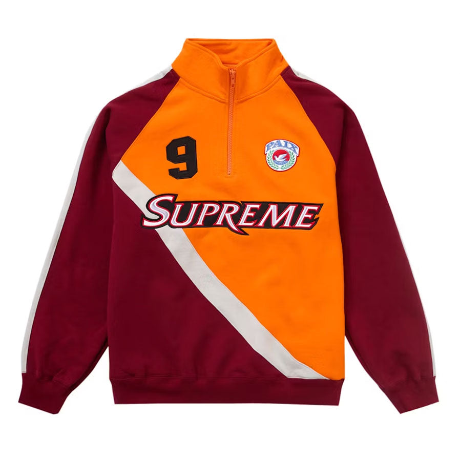 Supreme Equipé Half Zip Sweatshirt Dark Orange [USED] - S (Used)