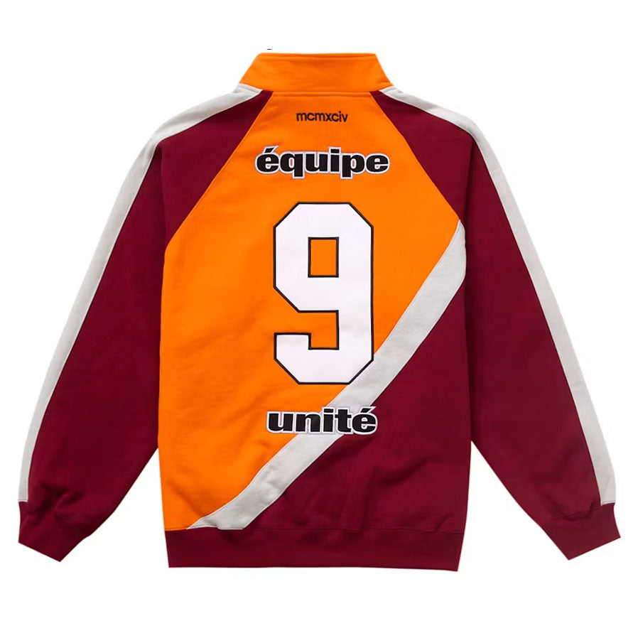 Supreme Equipé Half Zip Sweatshirt Dark Orange [USED] - S (Used)