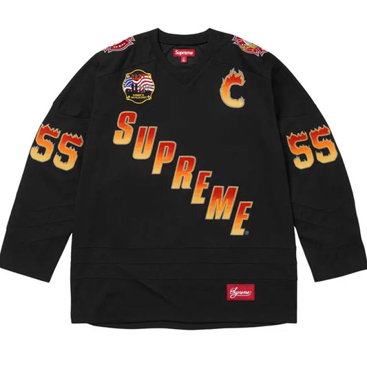 Supreme FDNY Hockey Jersey Black