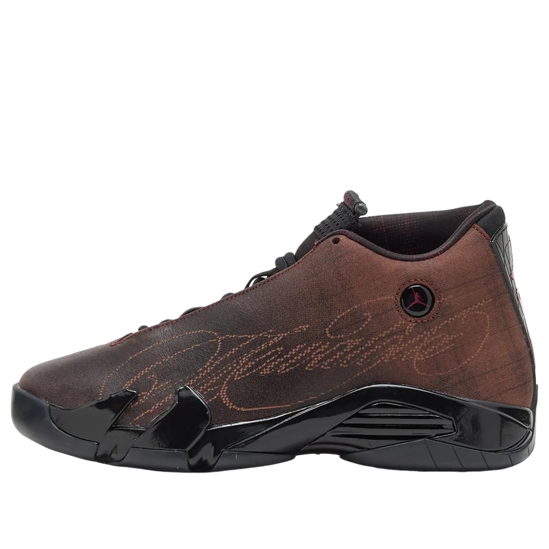 IQ5708 001 Air Jordan 14 Retro Mowalola Burnt Red
