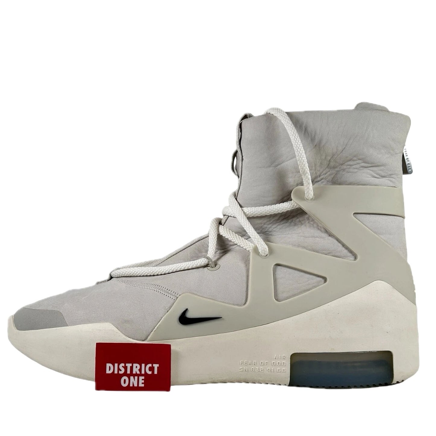 AR4237 002 Nike Air Fear Of God 1 Light Bone [USED] - 11 M (Used)