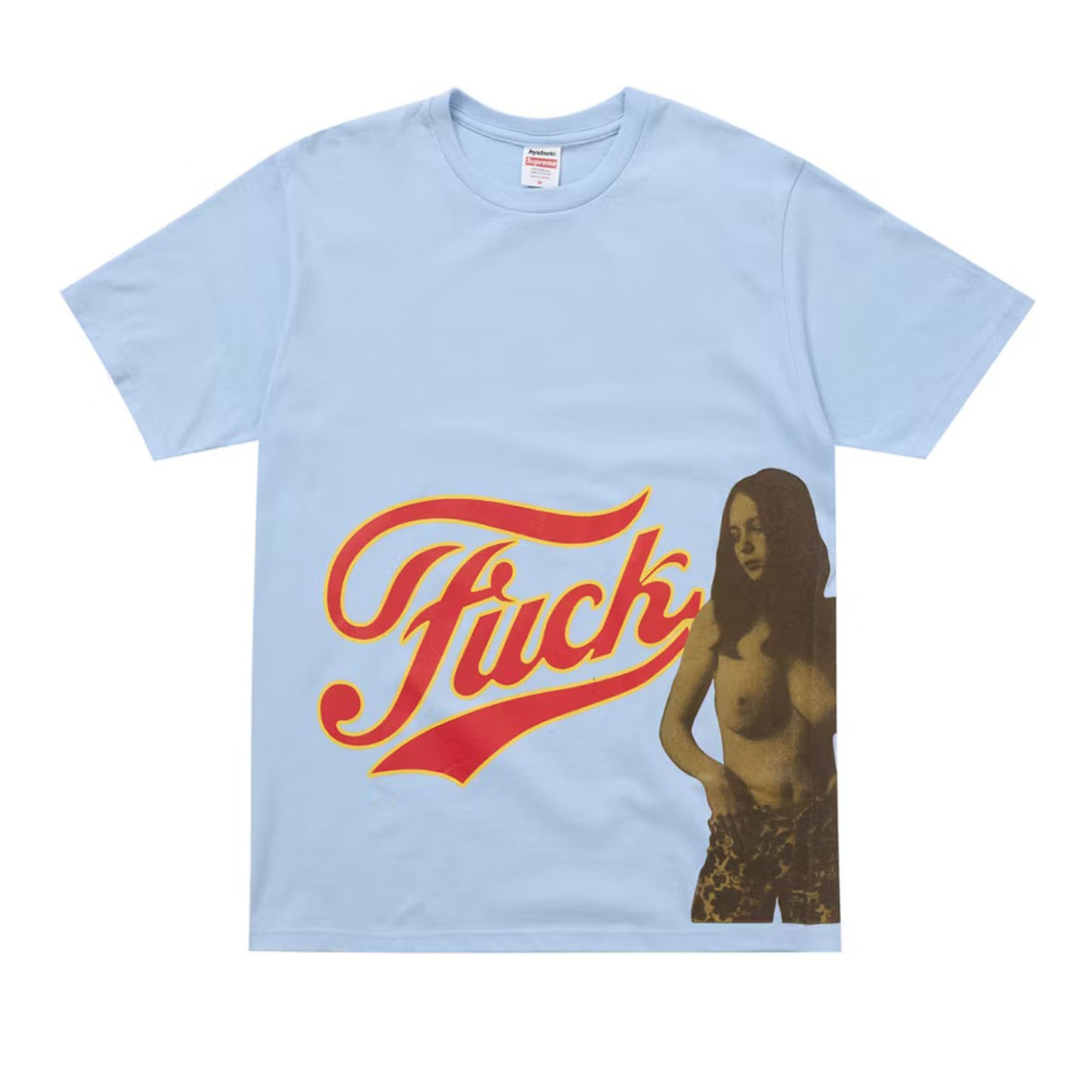 Supreme Hysteric Glamour Fuck Tee Light Blue [USED] - M (Used)