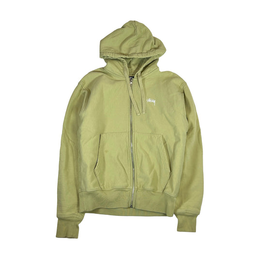 Stussy Stock Logo Zip Hoodie Pale Green [USED] - S (Used)