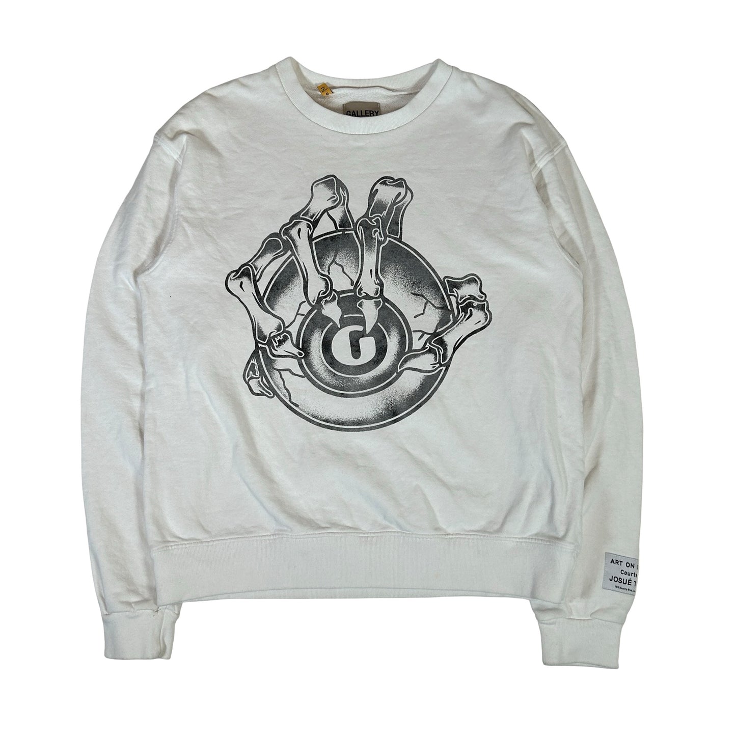 Gallery Dept. G Ball Crewneck Sweatshirt White [USED] - S (Used)