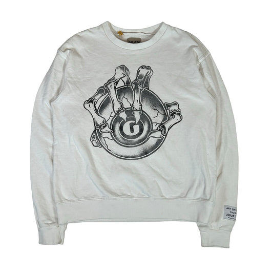 Gallery Dept. G Ball Crewneck Sweatshirt White [USED] - S (Used)
