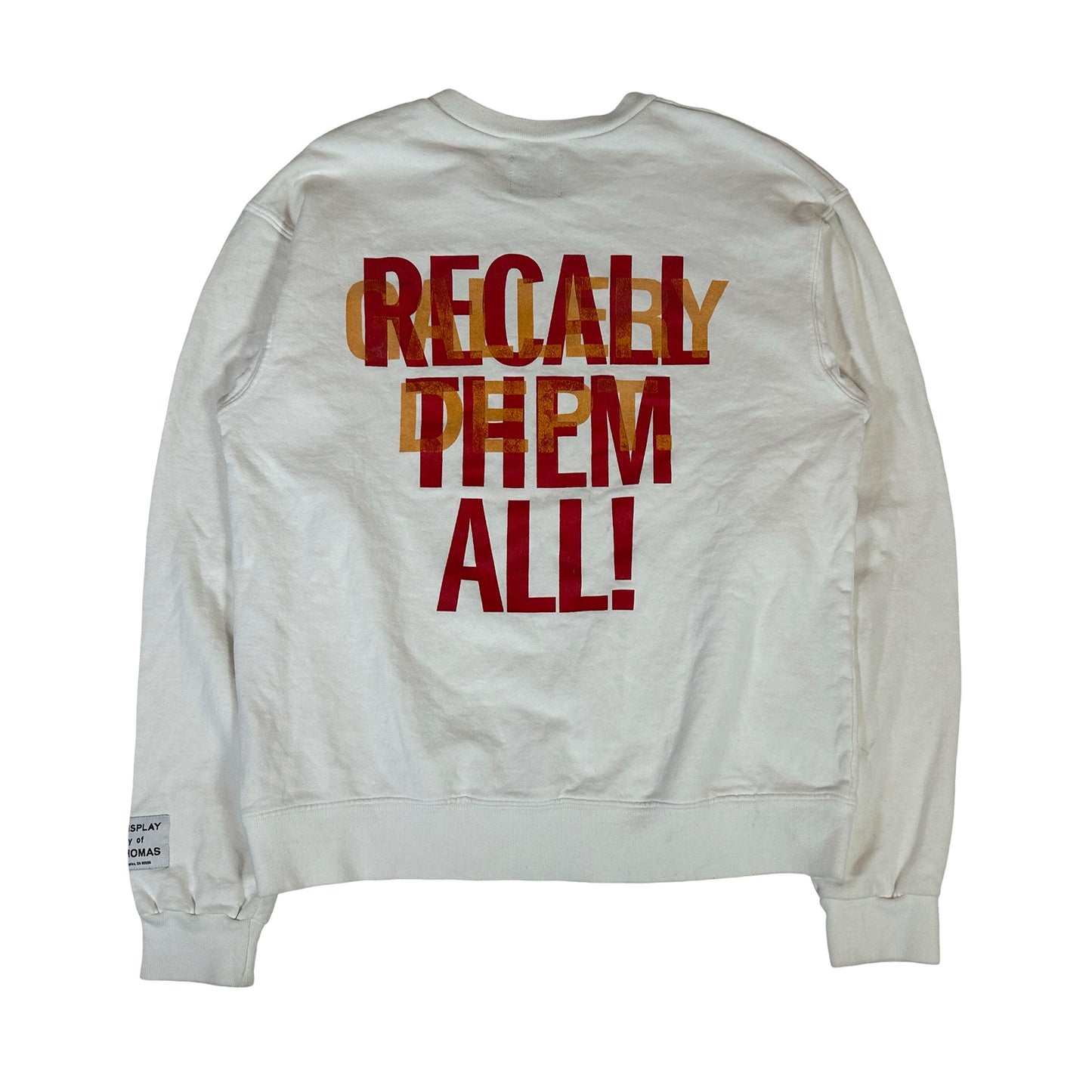 Gallery Dept. G Ball Crewneck Sweatshirt White [USED] - S (Used)