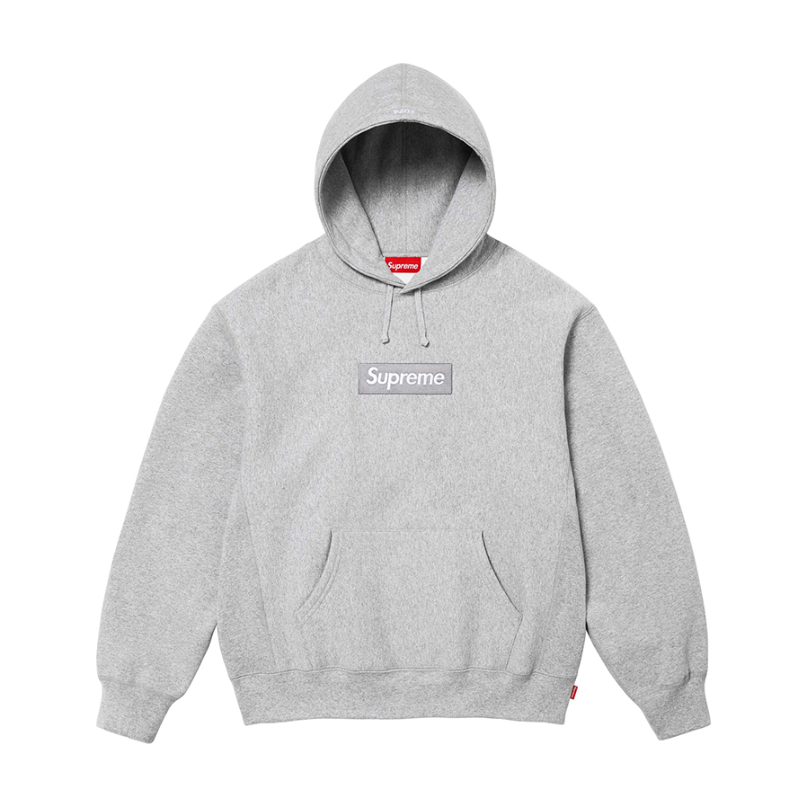 Supreme Box Logo Hooded Sweatshirt FW24 Grey