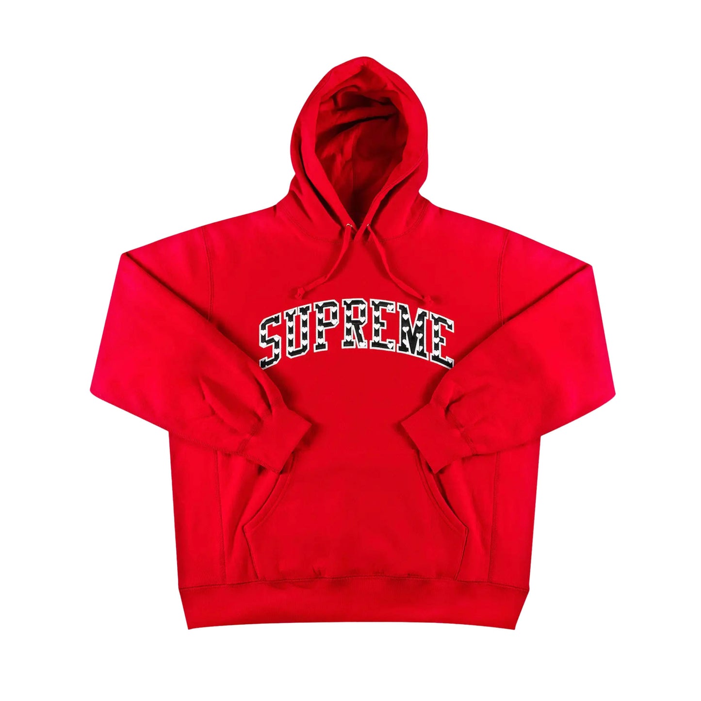 Supreme Hearts Arc Hooded Sweatshirt Red [USED] - M (Used)