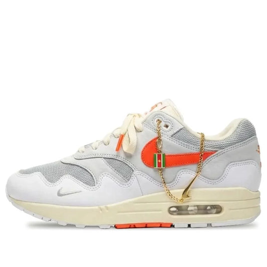 II7055 100 Nike Air Max 1 Patta Waves White Hyper Crimson (With Bracelet)