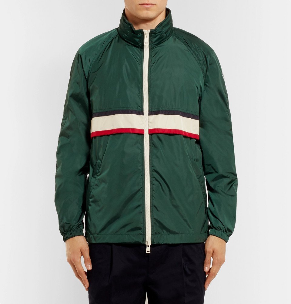 Moncler Genius 2 1952 Allos Contrast Trimmed Nylon Jacket Green