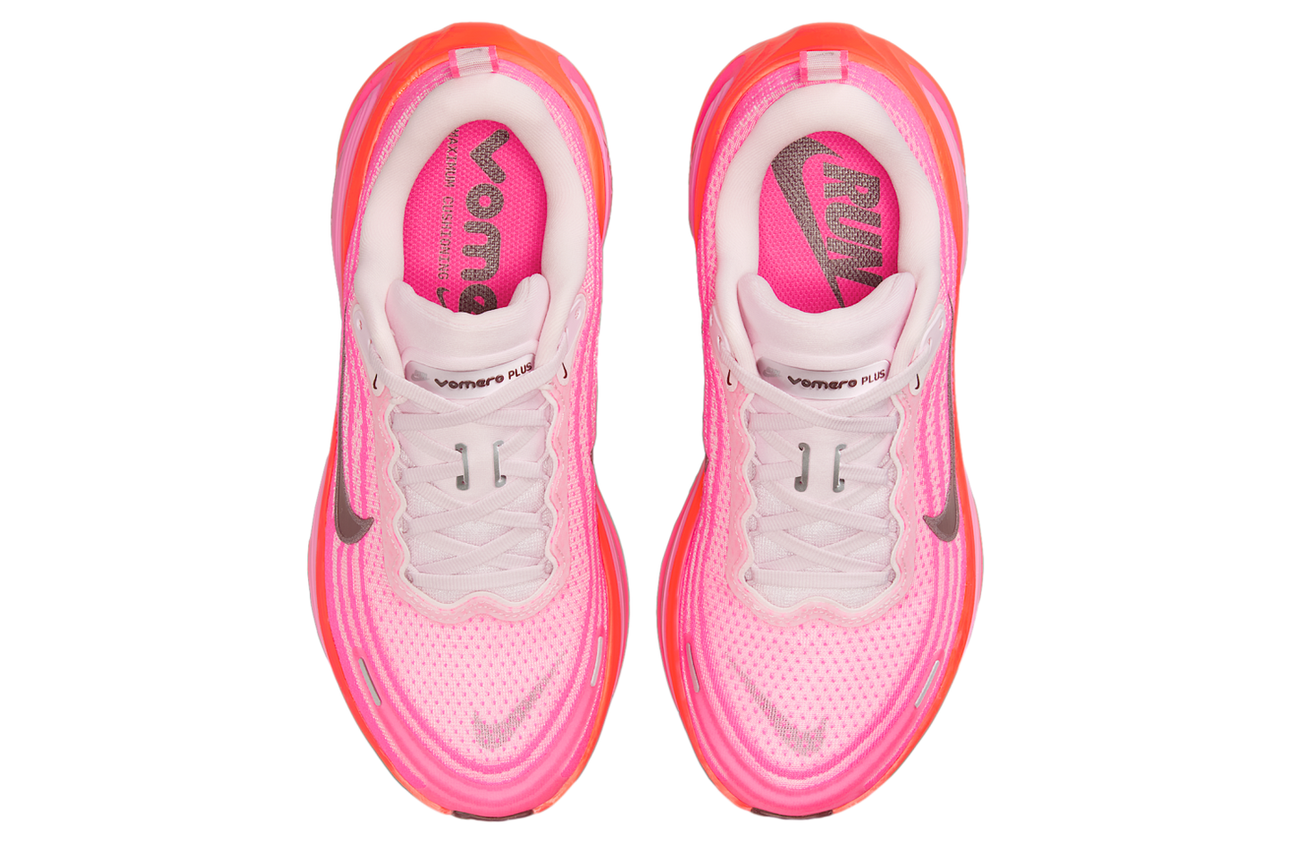 HV8154 604 Nike Vomero Plus Hyper Pink Bright Crimson (Women's)