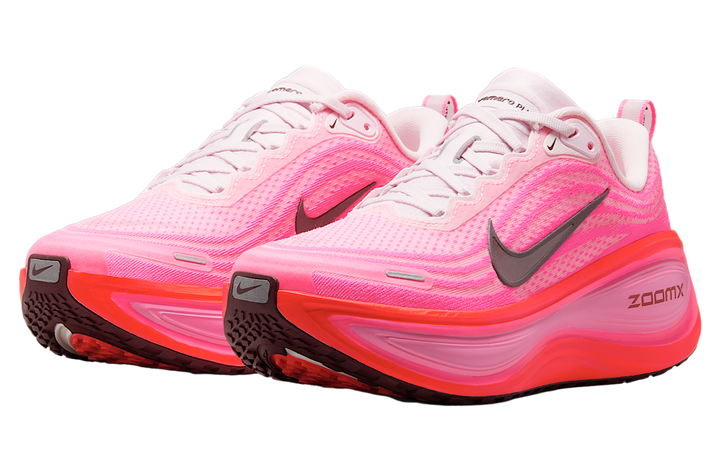 HV8154 604 Nike Vomero Plus Hyper Pink Bright Crimson (Women's)