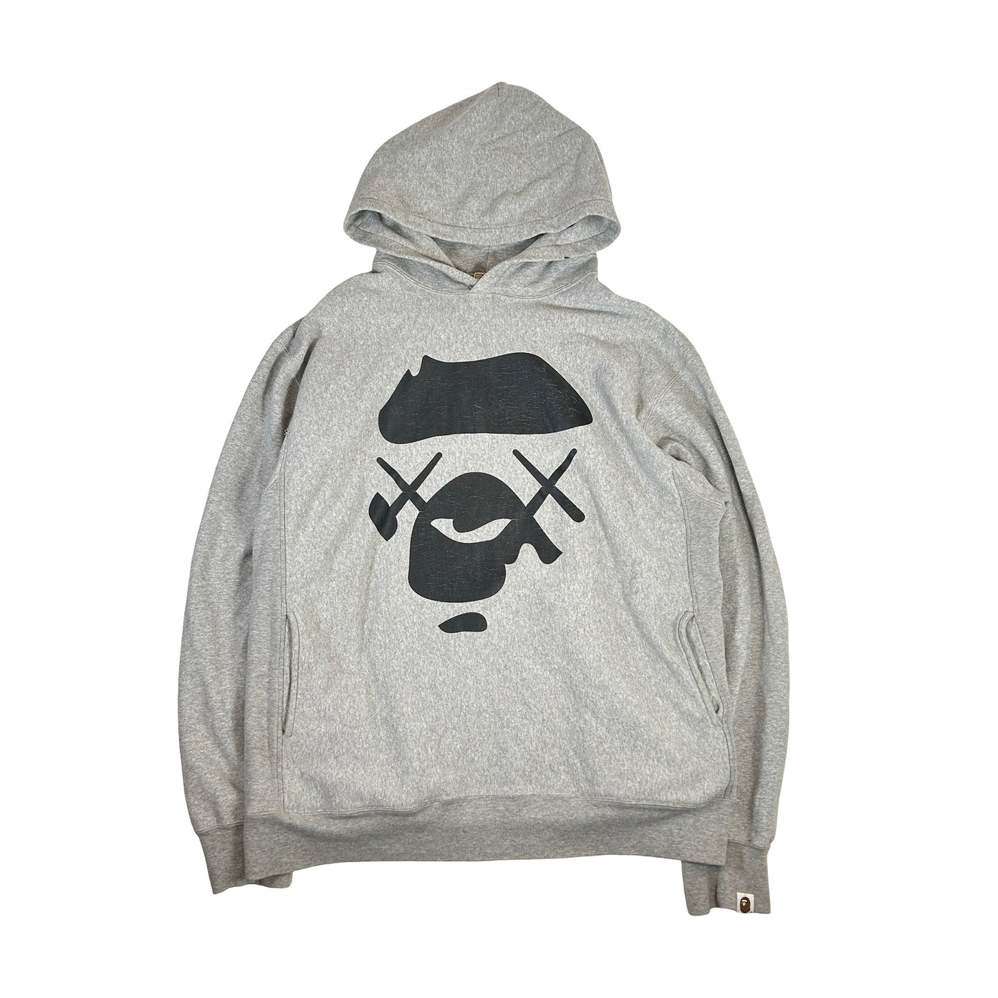 Bape x Kaws Ape Face Pullover Hoodie [USED] - XL (Used)