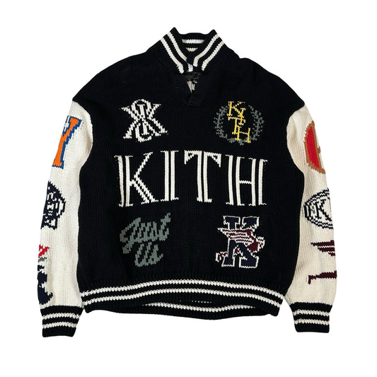 Kith Nelson Rugby Sweater Black [USED] - S (Used)