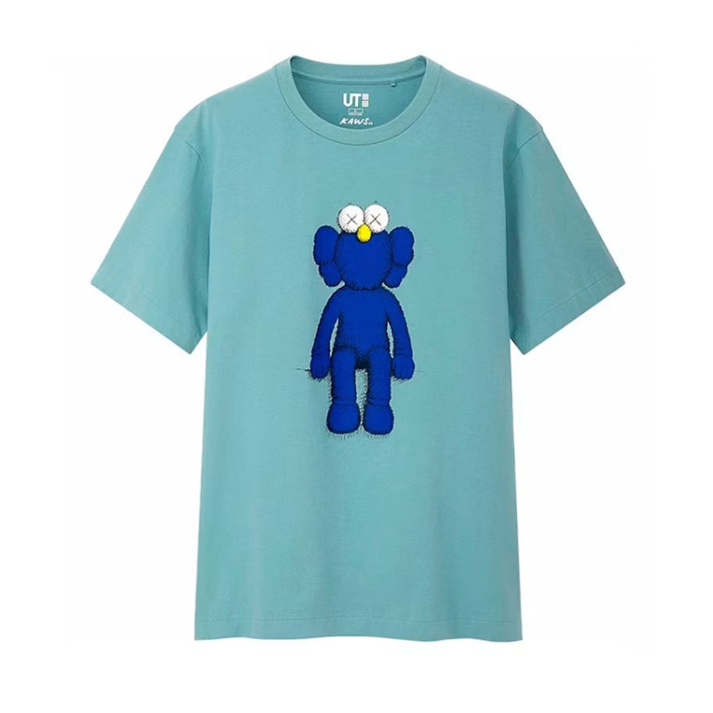KAWS x Uniqlo Blue BFF Tee [Small Mark On Bottom Hem] - M