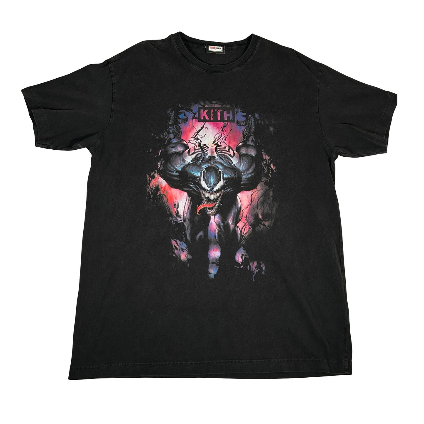 Kith x Marvel Symbiote Vintage Tee Black [USED] - L (Used)