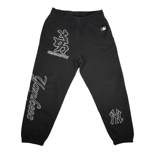 Supreme New York Yankees Kanji Sweatpant Black [USED] - S (Used)