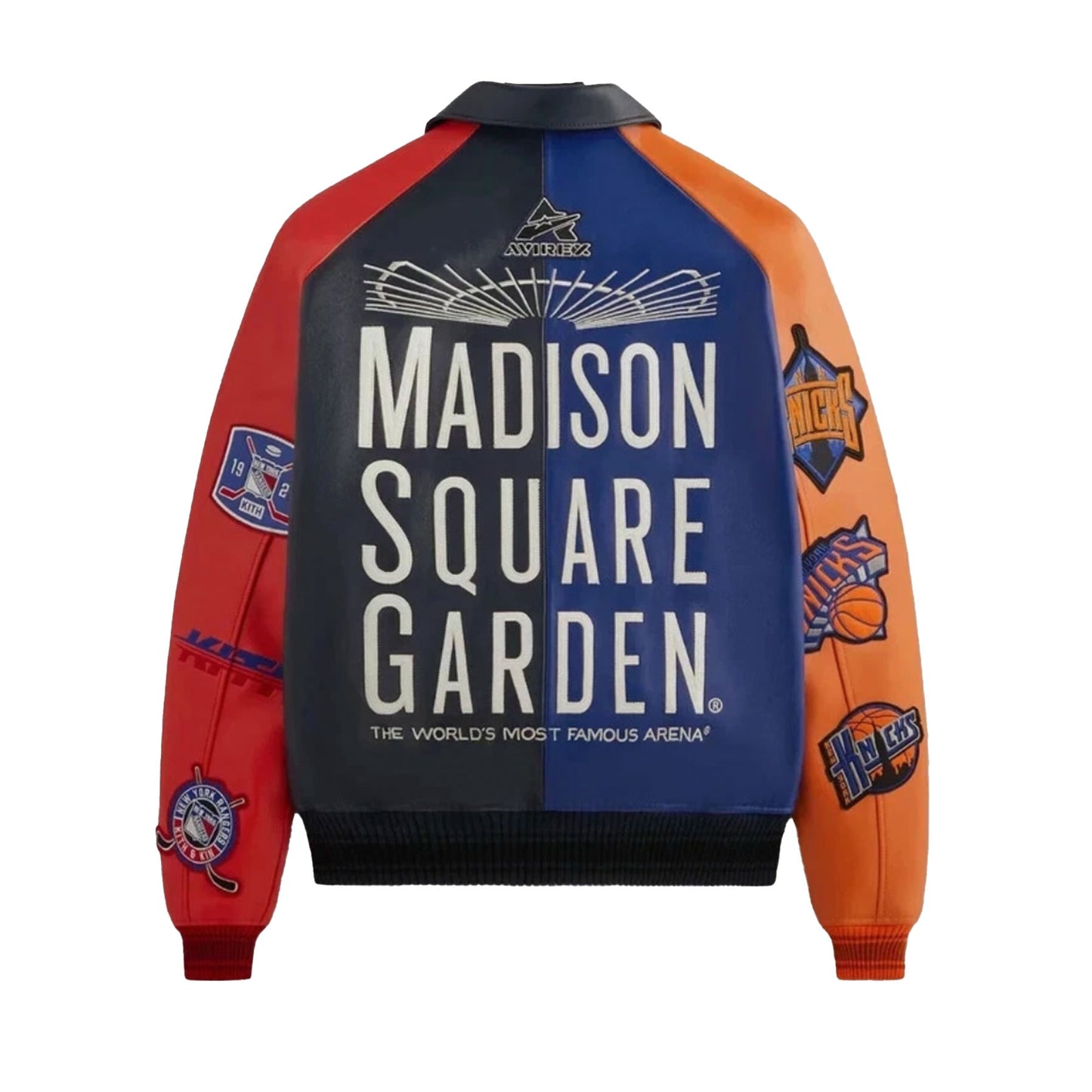 Avirex Knicks x Rangers Madison Square Garden Colorblock Varsity [USED] - XL (Used)