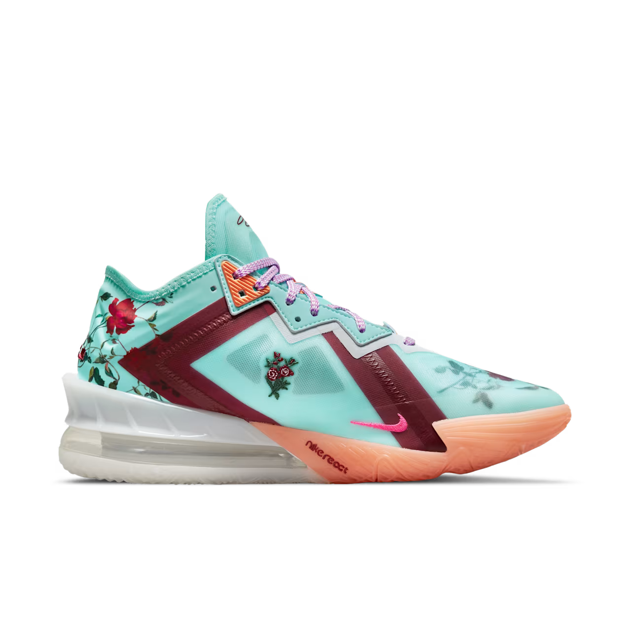 CV7562 400 Nike LeBron 18 Low Mimi Plange Daughters Floral