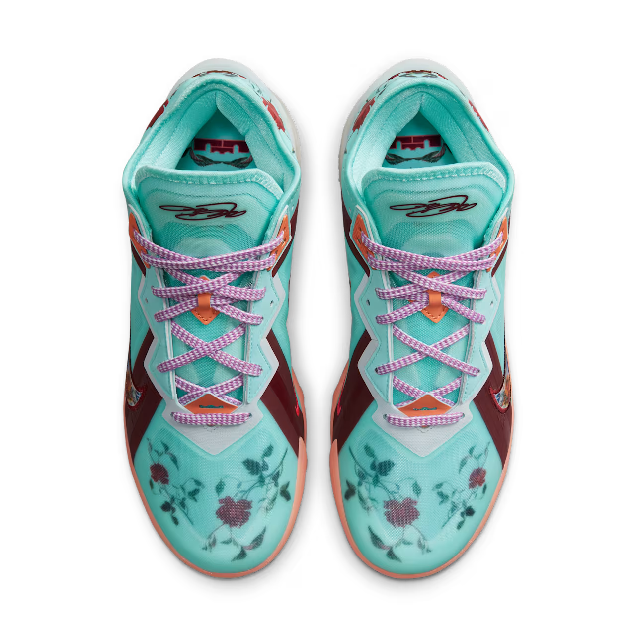 CV7562 400 Nike LeBron 18 Low Mimi Plange Daughters Floral
