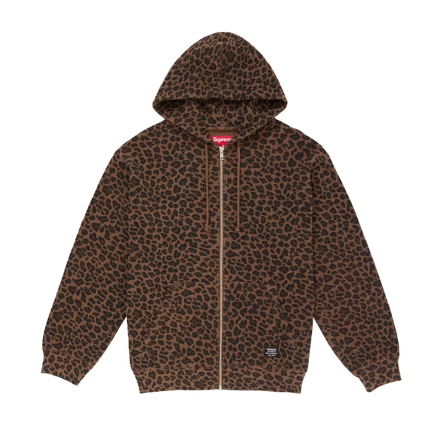 Supreme Hooded Zip Up Thermal (SS25) Leopard