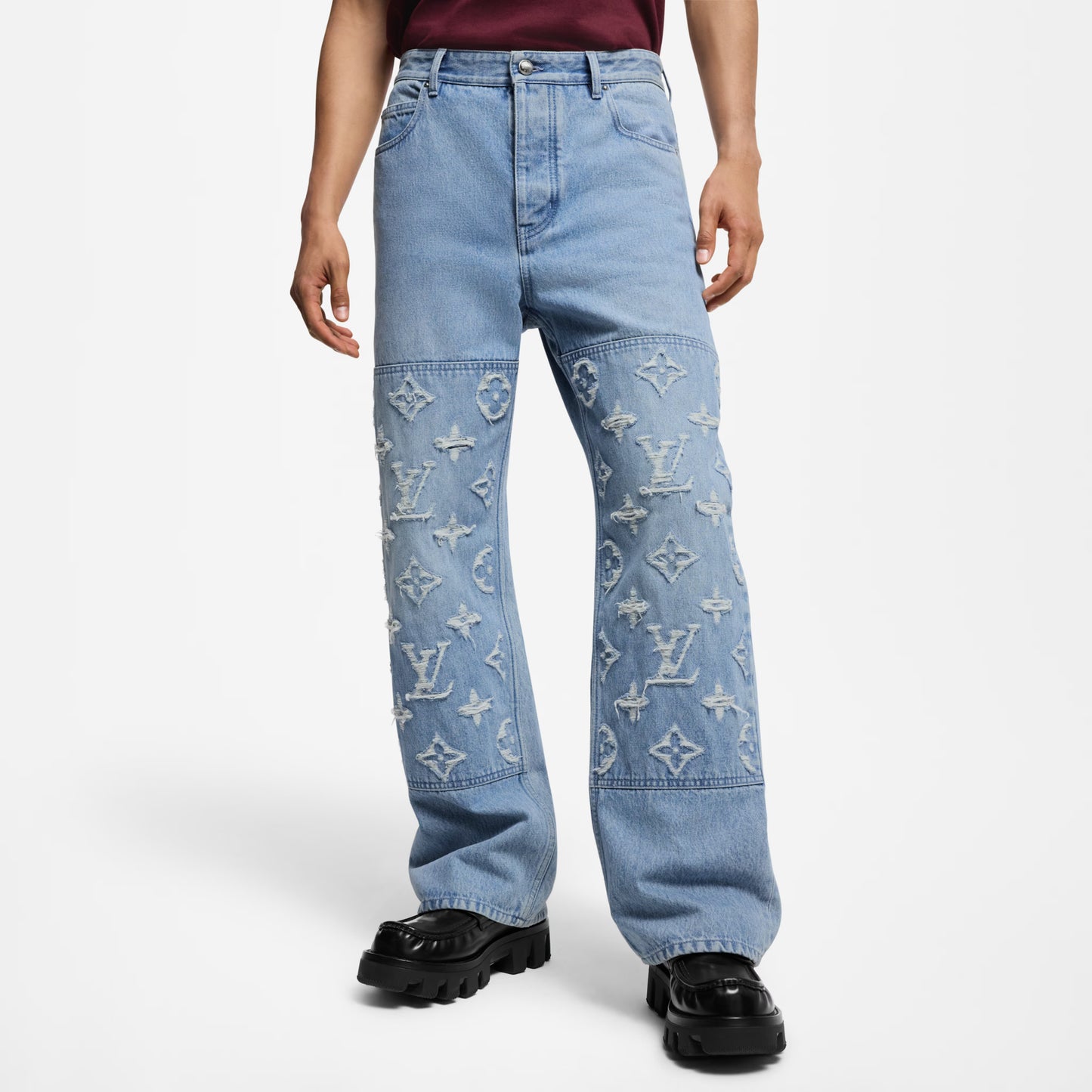 1AGIVD Louis Vuitton Monogram Denim Skate Jeans [USED] - 31 (Used)
