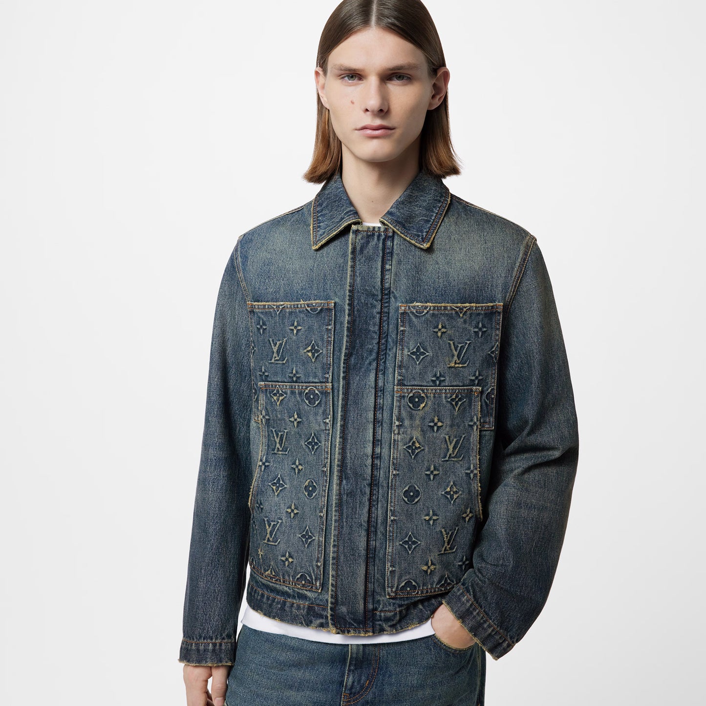 1ABJ73 Louis Vuitton Workwear Denim Jacket