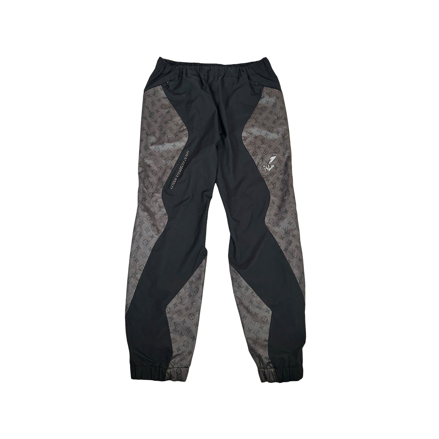 Louis Vuitton Black & Grey 2054 Monogram Heat Reflective Track Pants [USED] - 42 EU / 32 US (Used)