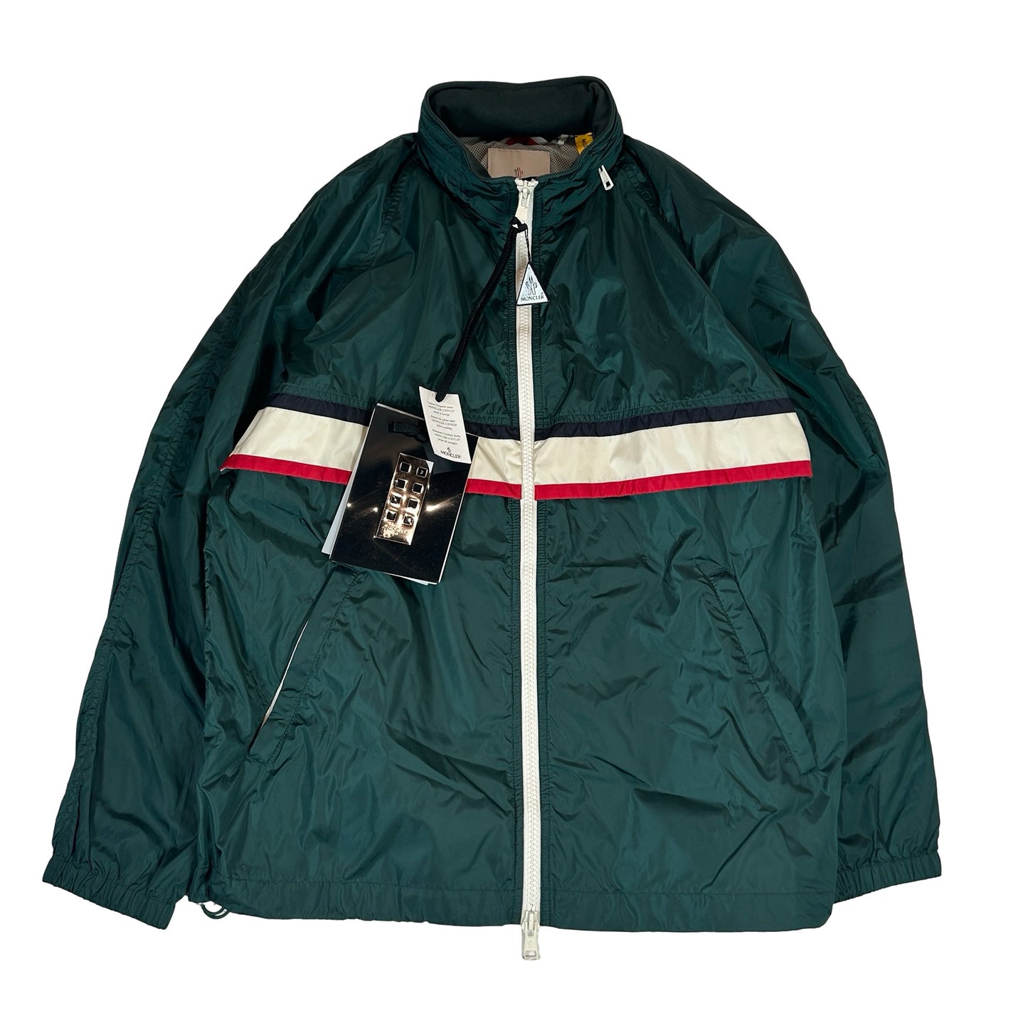 Moncler Genius 2 1952 Allos Contrast Trimmed Nylon Jacket Green [USED] - 4XL (Used)