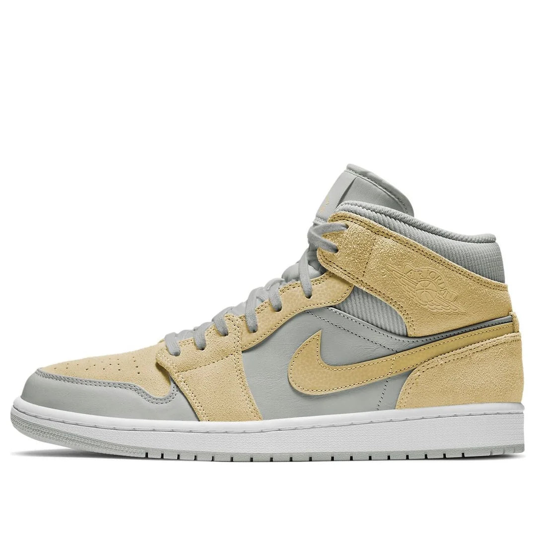 DA4666 001 Jordan 1 Mid Mixed Textures Yellow