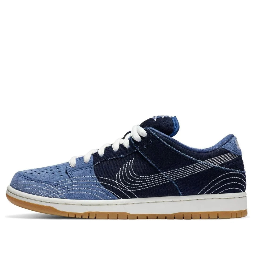 CV0316 400 Nike SB Dunk Low Denim Sashiko
