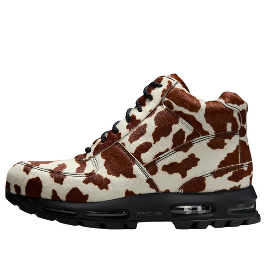 IO4635 100 Nike Air Max Goadome Sail Cacao Wow Cow Print Pony Hair