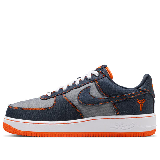 IM1980 400 Nike Air Force 1 Low Protro Kobe Bryant Denim Obsidian Safety Orange