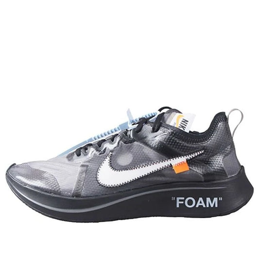 AJ4588 001 Nike Zoom Fly Off-White Black Silver