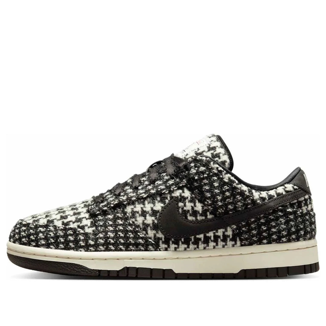 HQ5036 901 Nike Dunk Low Harris Tweed White Black Multi (Women's)