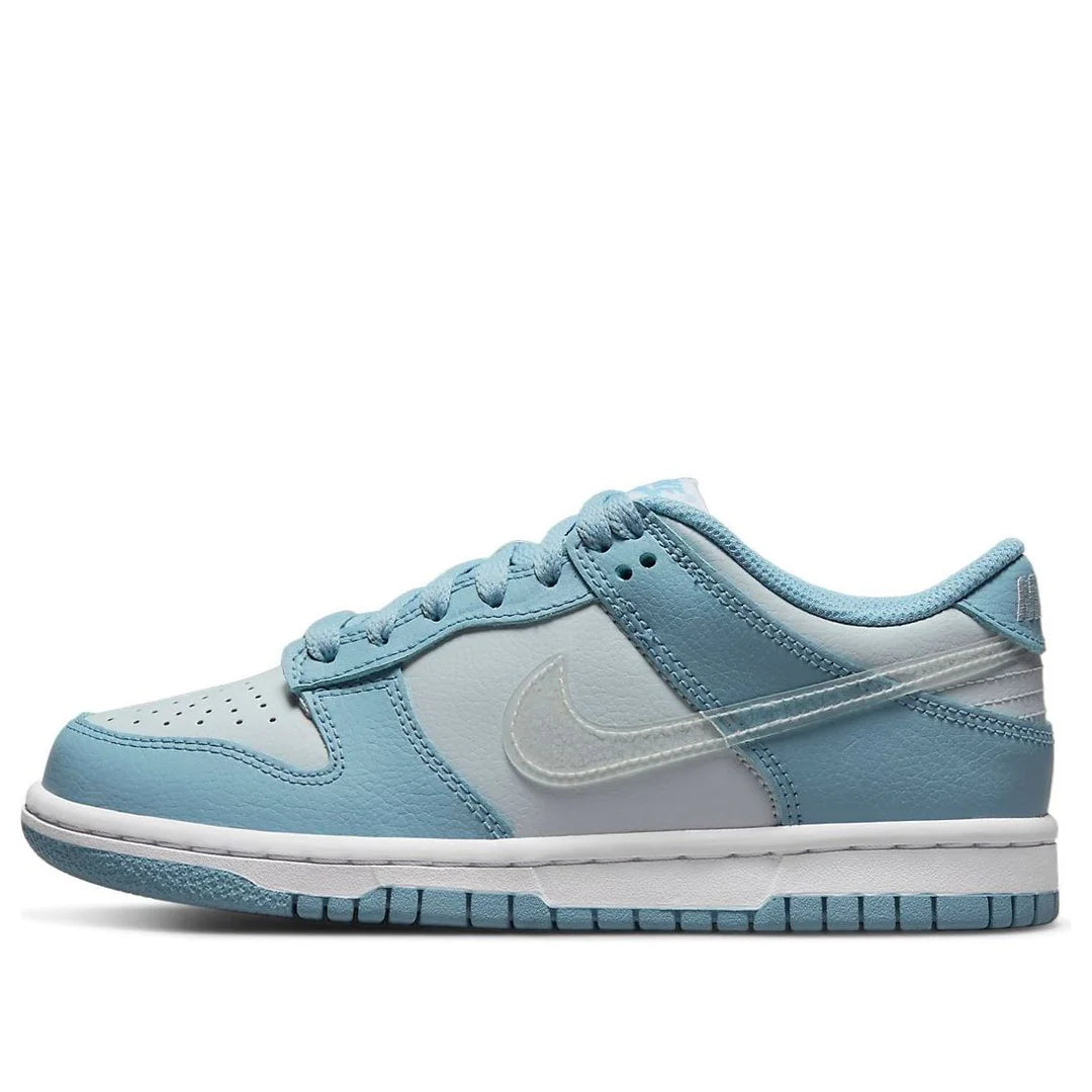 DH9765 401 Nike Dunk Low Clear Blue Swoosh (GS)
