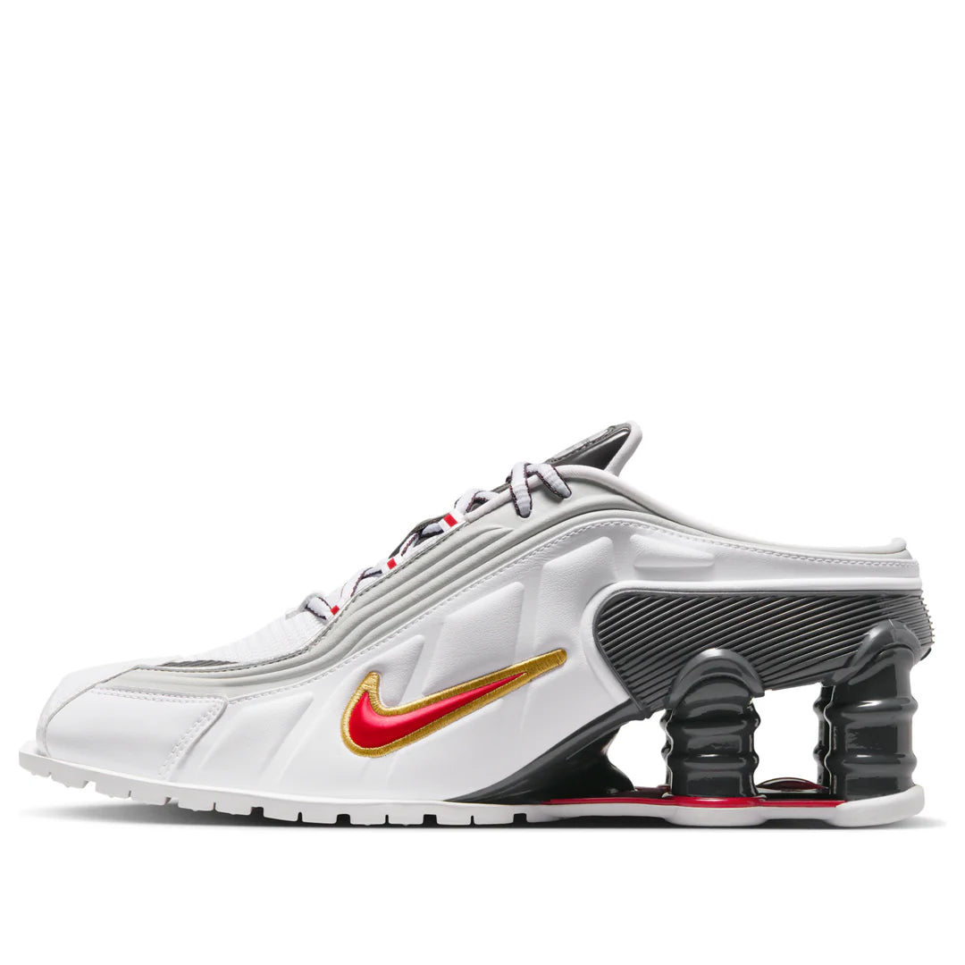 IM5420 100 Nike Shox MR4 Mule Martine Rose Metallic Platinum Varsity Red (W)
