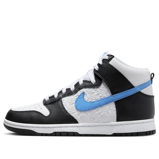 FJ4210 001 Nike Dunk High Retro FLC Black University Blue White