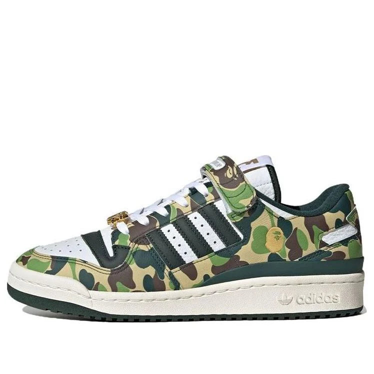 ID4771 adidas Forum 84 Low Bape 30th Anniversary Green Camo