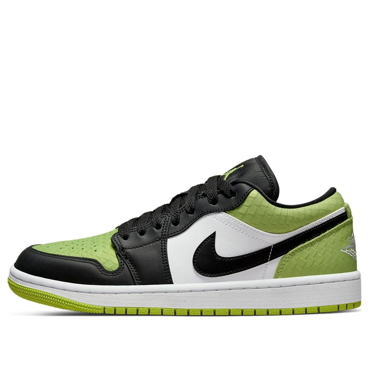 DX4446 301 Air Jordan 1 Low Snakeskin Vivid Green (Women's)